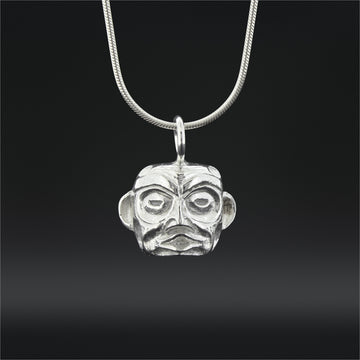 Portrait Mask - Silver Pendant