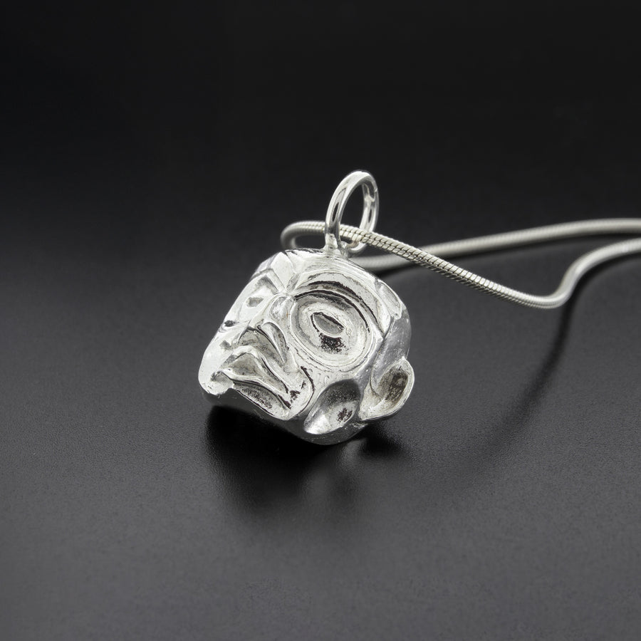Portrait Mask - Silver Pendant