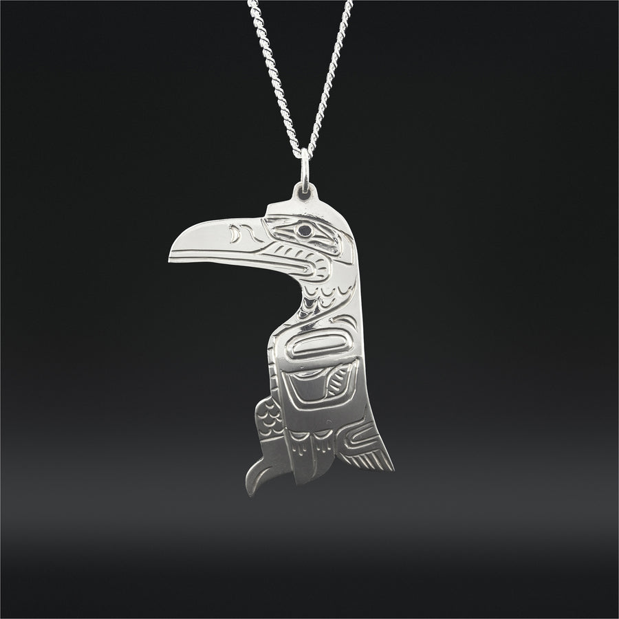 Raven - Silver Pendant