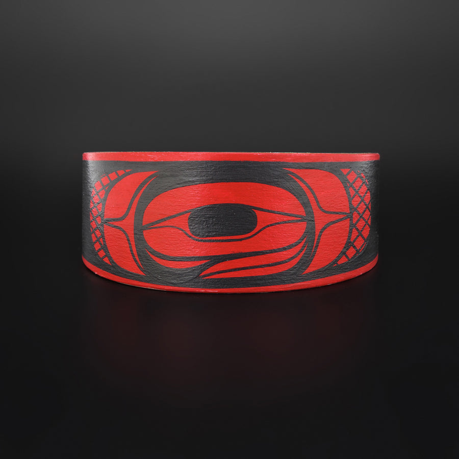 Abstract (Red) - Maple Wood Bracelet