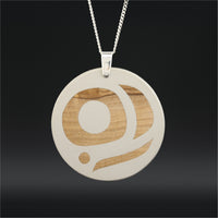 Salmon Egg - Olive Wood Pendant