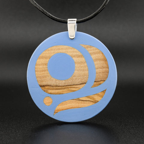 Salmon Egg - Olive Wood Pendant