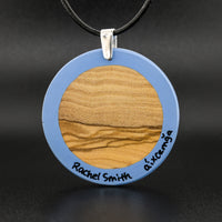 Salmon Egg - Olive Wood Pendant