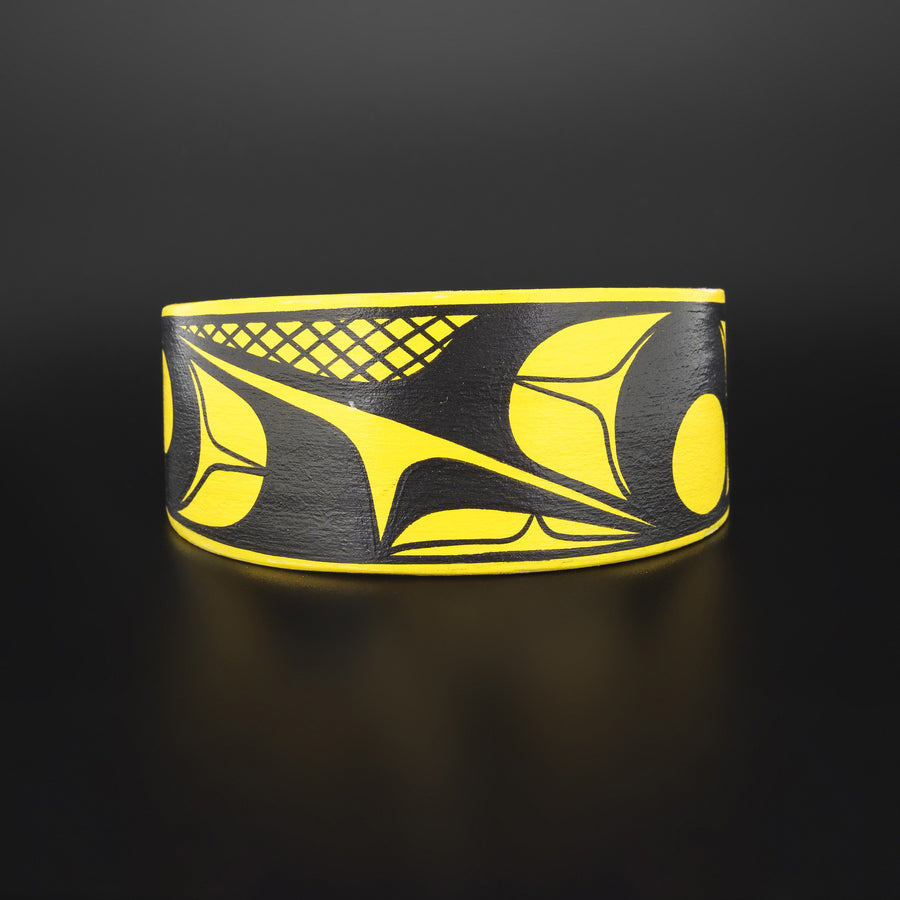 Abstract (Yellow) - Maple Wood Bracelet