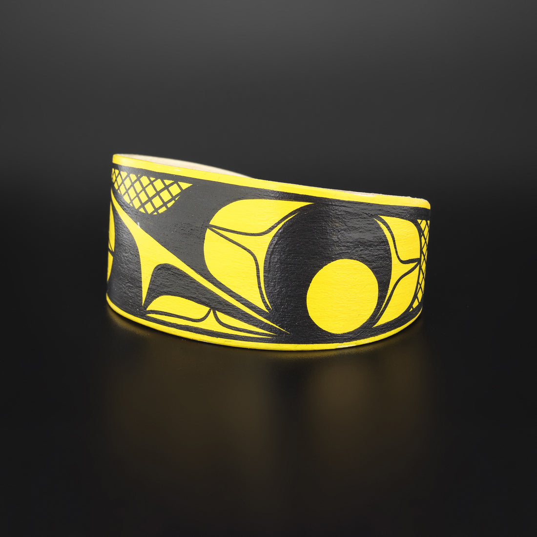 Abstract (Yellow) - Maple Wood Bracelet