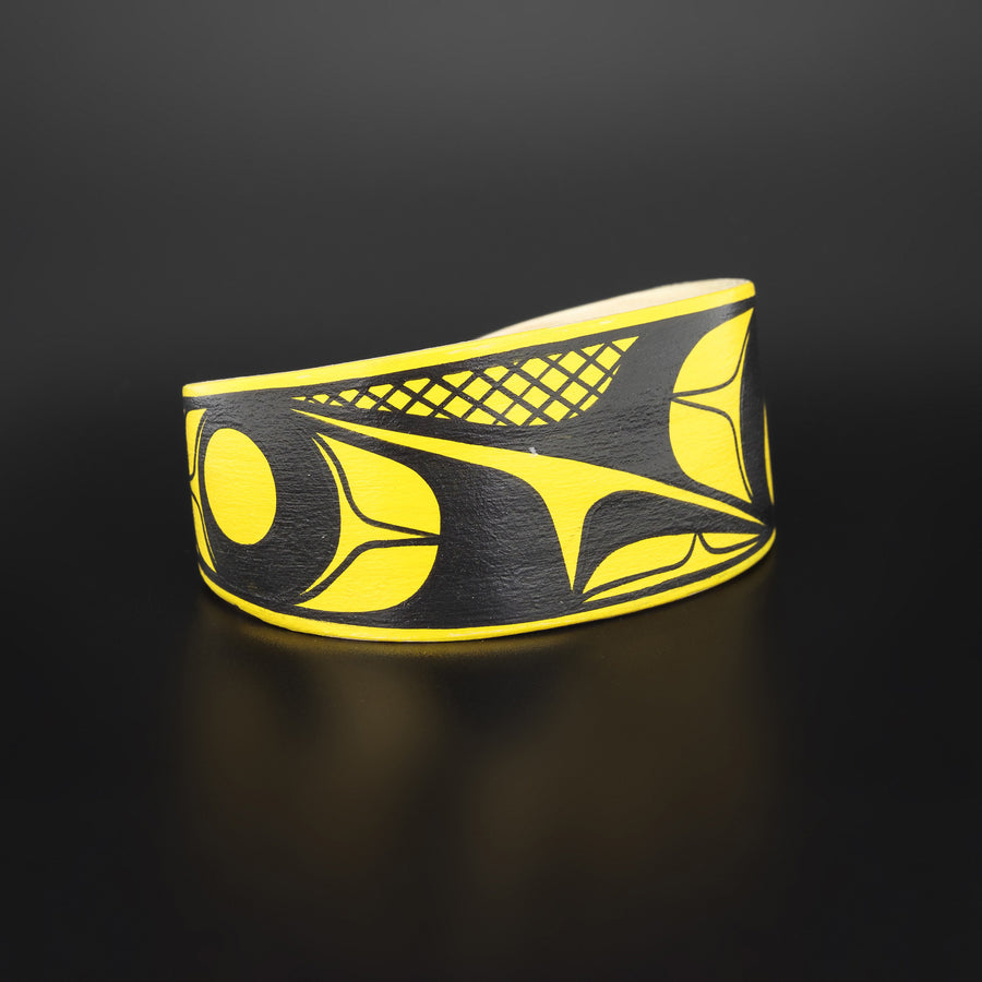 Abstract (Yellow) - Maple Wood Bracelet