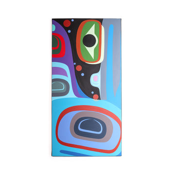 Raven and Killerwhale - Original Painting on Canvas