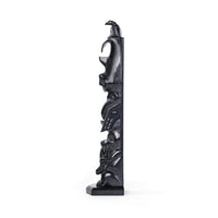 Eagle, Shark, Raven, Bear, Frog - Argillite Pole