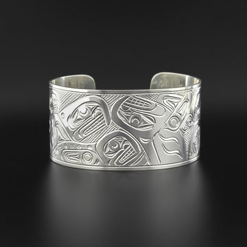 Orca Pod - Silver Bracelet