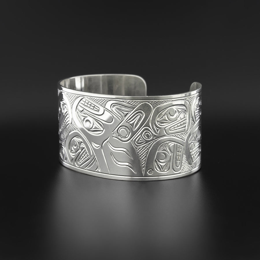 Orca Pod - Silver Bracelet