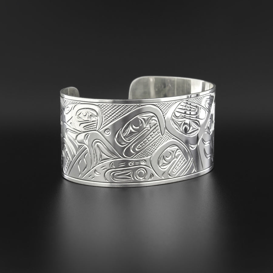 Orca Pod - Silver Bracelet