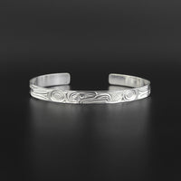 Eagle - 1/4" Wide Silver Bracelet