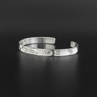 Eagle - 1/4" Wide Silver Bracelet