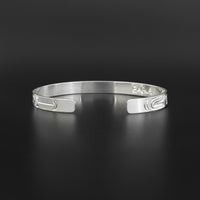 Eagle - 1/4" Wide Silver Bracelet