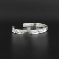 Eagle - 1/4" Wide Silver Bracelet