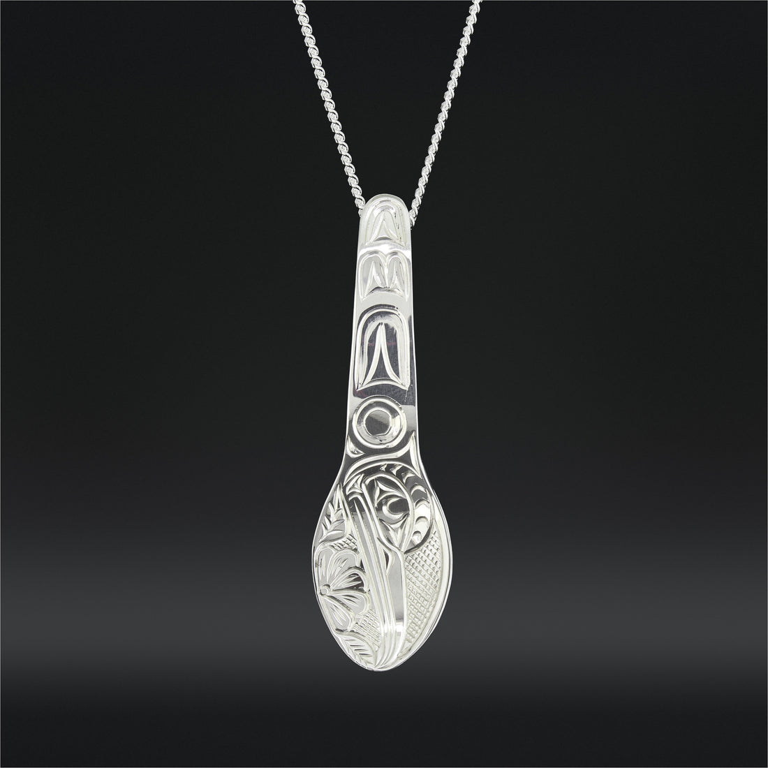 Hummingbird Spoon - Silver Pendant