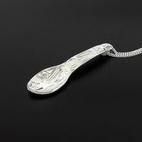 Hummingbird Spoon - Silver Pendant