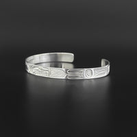 Killerwhale - 1/4" Wide Silver Bracelet