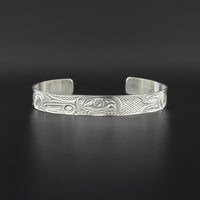 Orca and Baby - Silver Bracelet