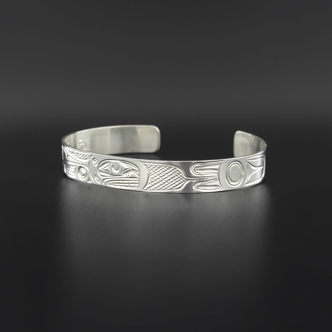 Orca and Baby - Silver Bracelet