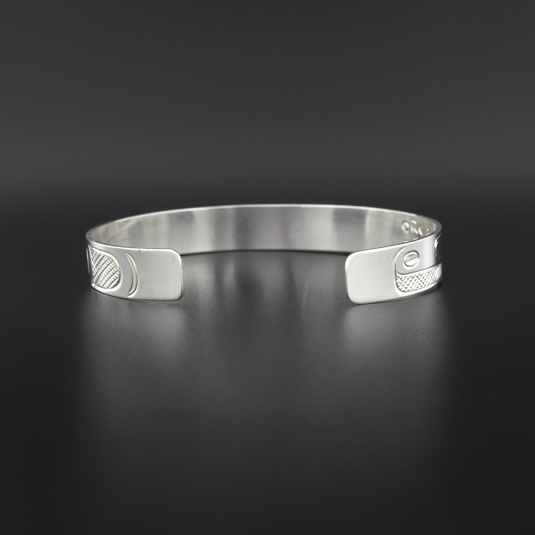 Orca and Baby - Silver Bracelet