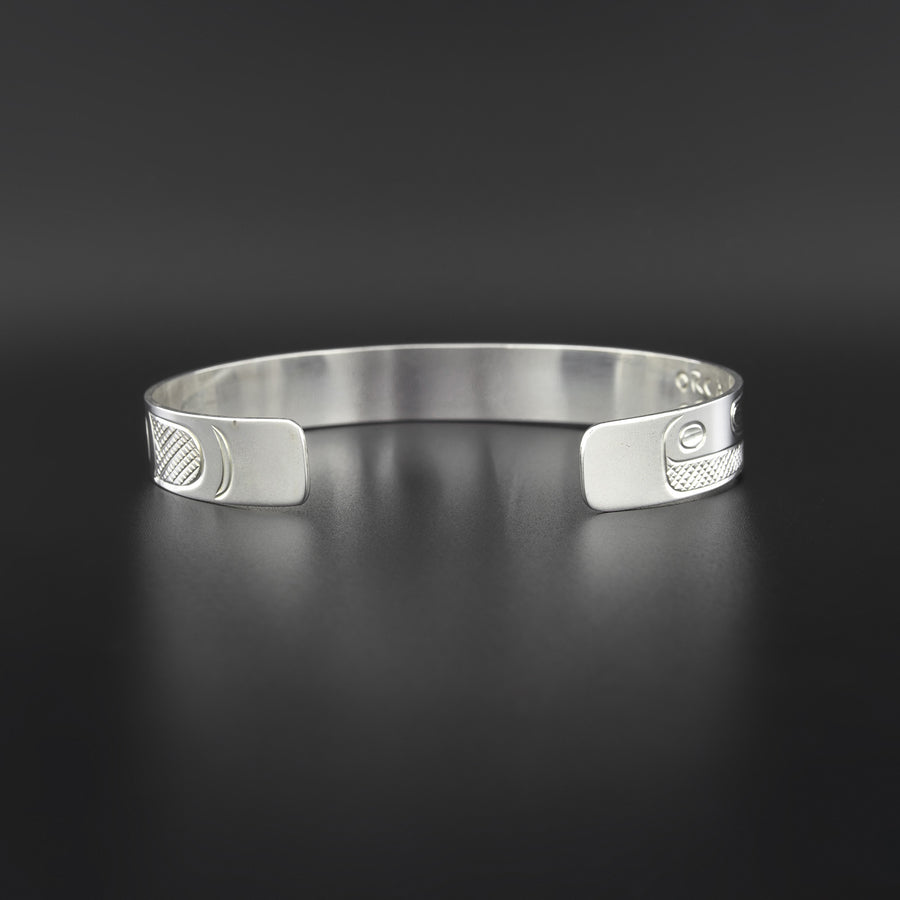 Orca and Baby - Silver Bracelet