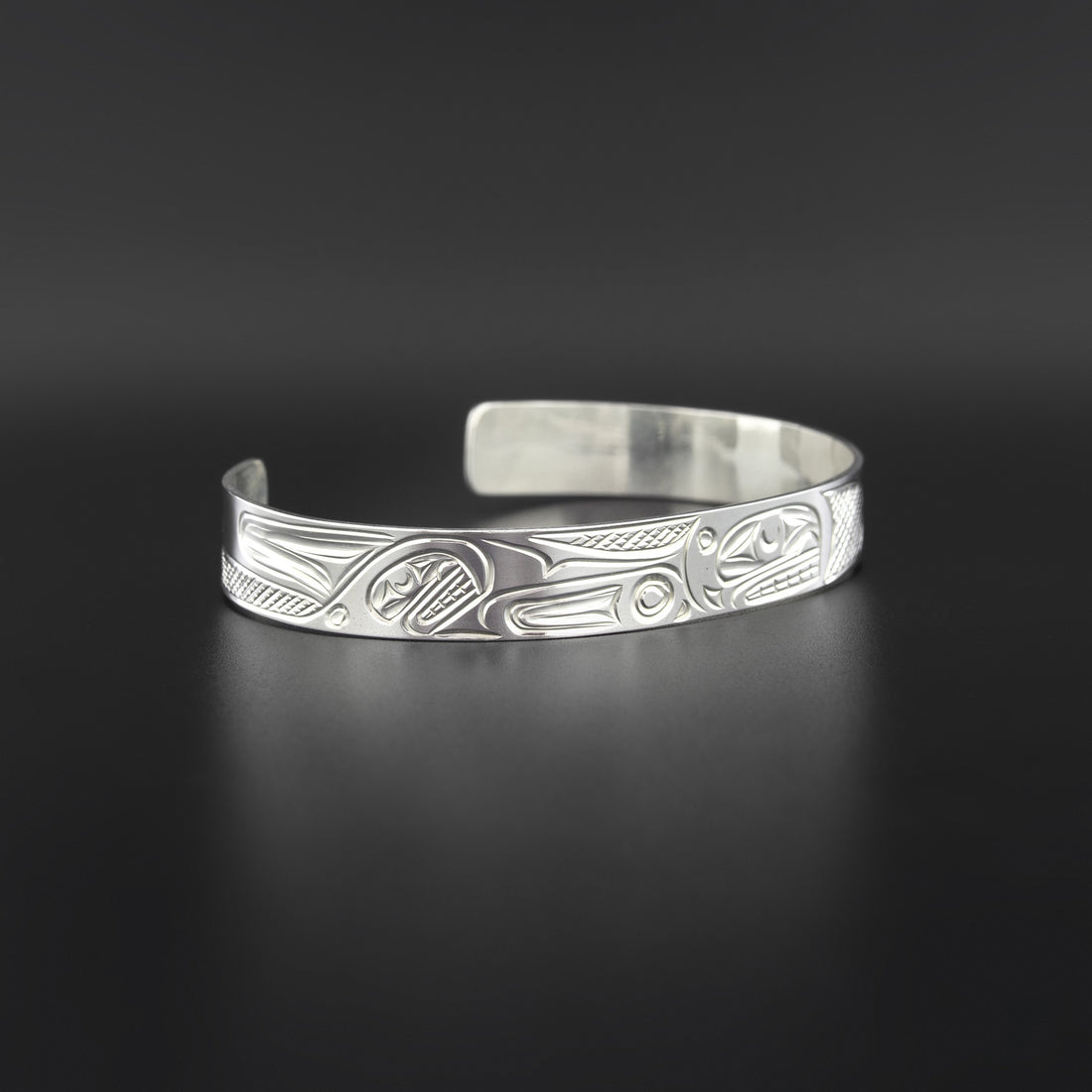 Orca and Baby - Silver Bracelet