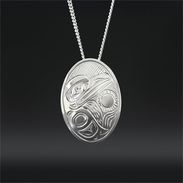 Raven - Silver Pendant