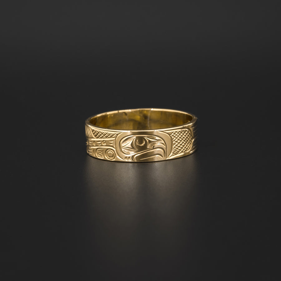 Salmon - 14k Gold Ring
