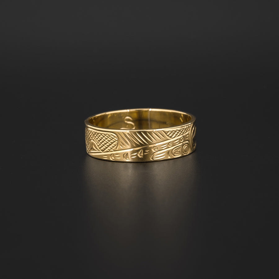 Salmon - 14k Gold Ring