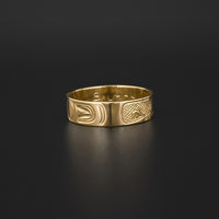 Salmon - 14k Gold Ring