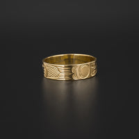 Salmon - 14k Gold Ring
