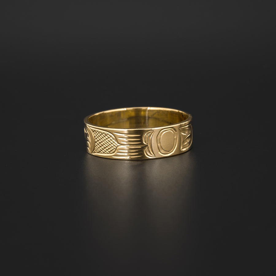 Salmon - 14k Gold Ring