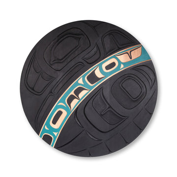 The Curve (Blue) - Red Cedar Panel