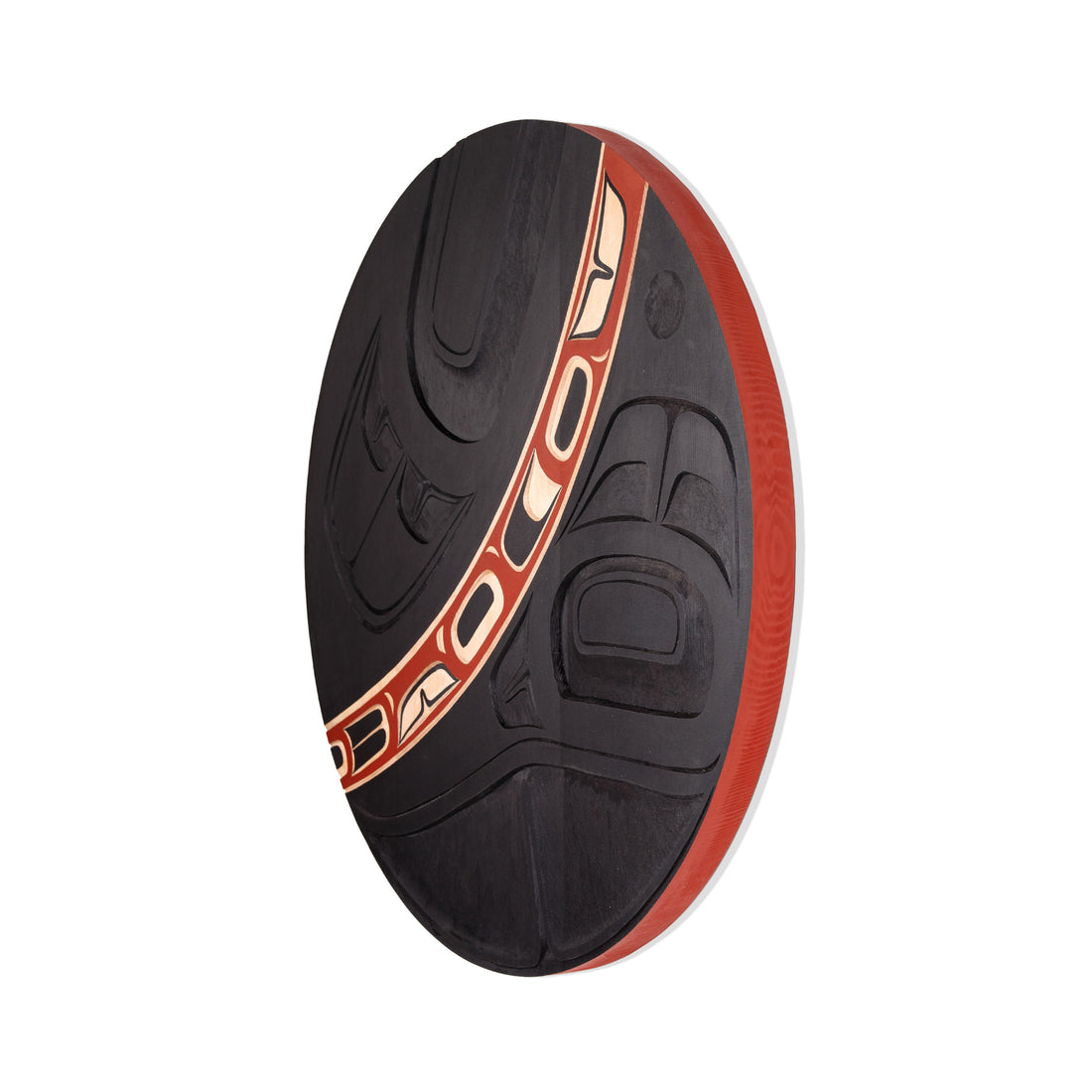 The Curve (Red) - Red Cedar Panel