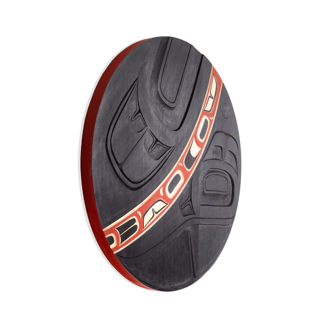 The Curve (Red) - Red Cedar Panel