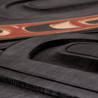 The Curve (Red) - Red Cedar Panel
