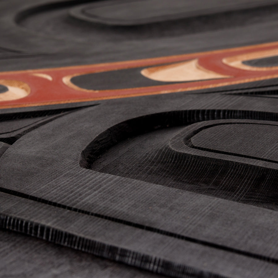 The Curve (Red) - Red Cedar Panel