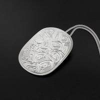 Orca Pod - Silver Pendant