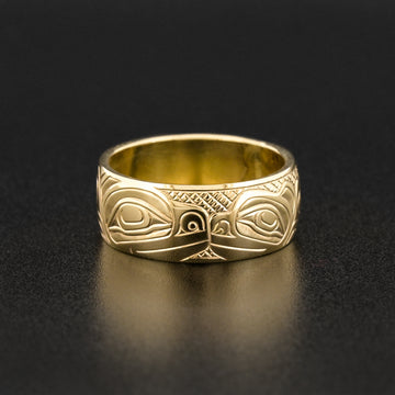 Mother Bear and Cub - 14k Gold Ring