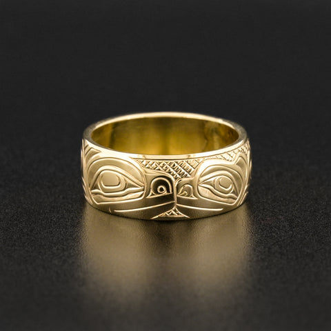 Mother Bear and Cub - 14k Gold Ring
