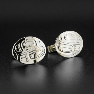 Killerwhale - Silver Cufflinks