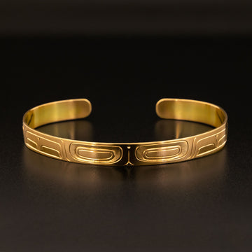 Abstract - 14k Gold Bracelet