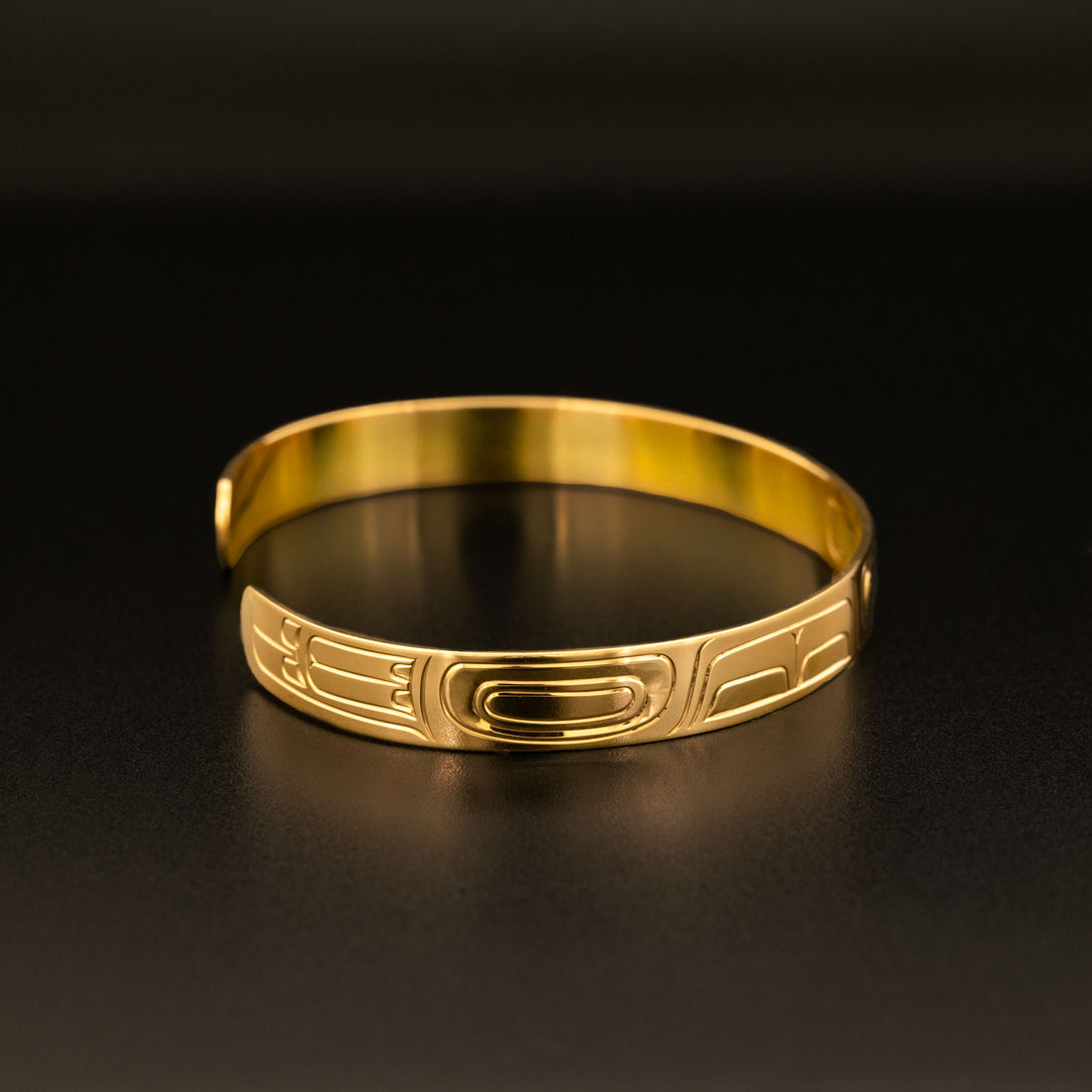 Abstract - 14k Gold Bracelet
