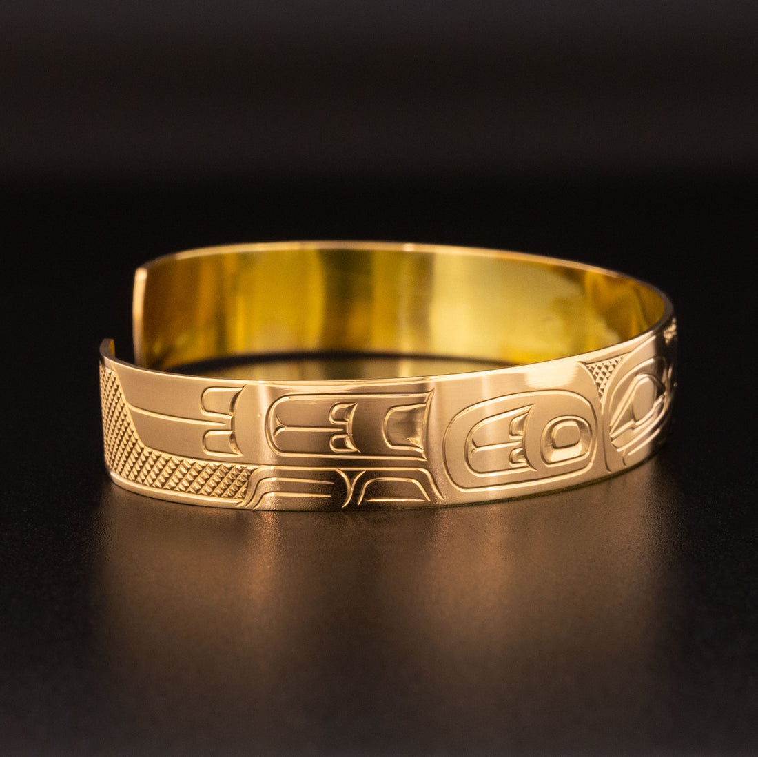 Raven and Eagle - 14k Gold Bracelet