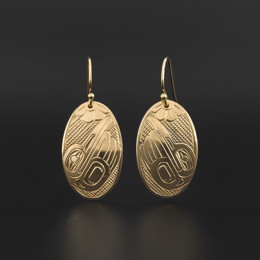 Hummingbird - 14k Gold Earrings