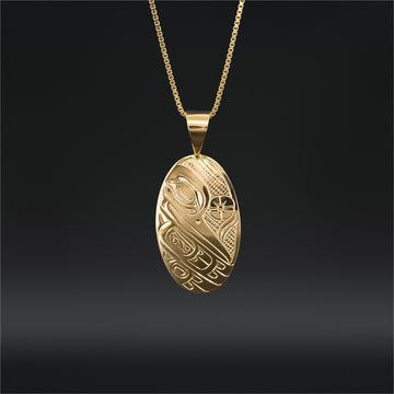 Hummingbird - 14k Gold Pendant