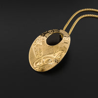 Mother and Child - 14k Gold Pendant