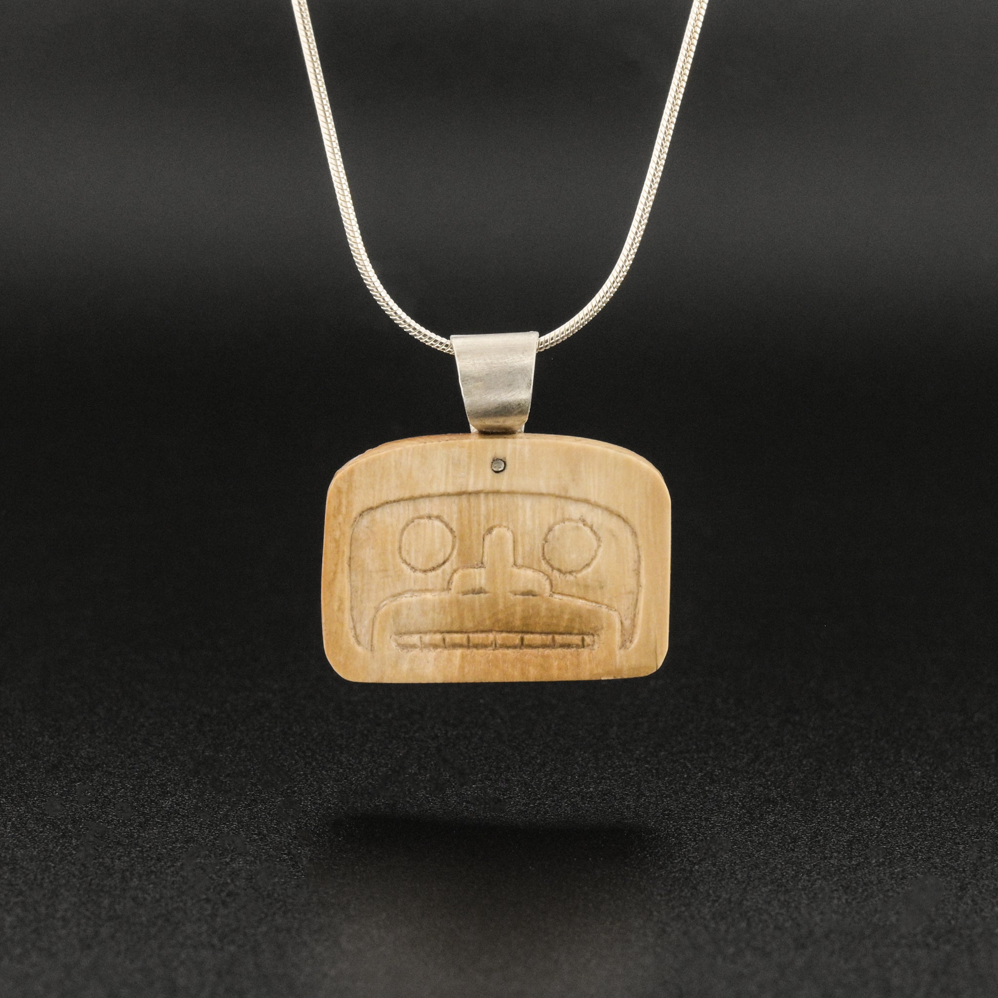 Spirit FaceMastodon Ivory Pendant – Lattimer Gallery