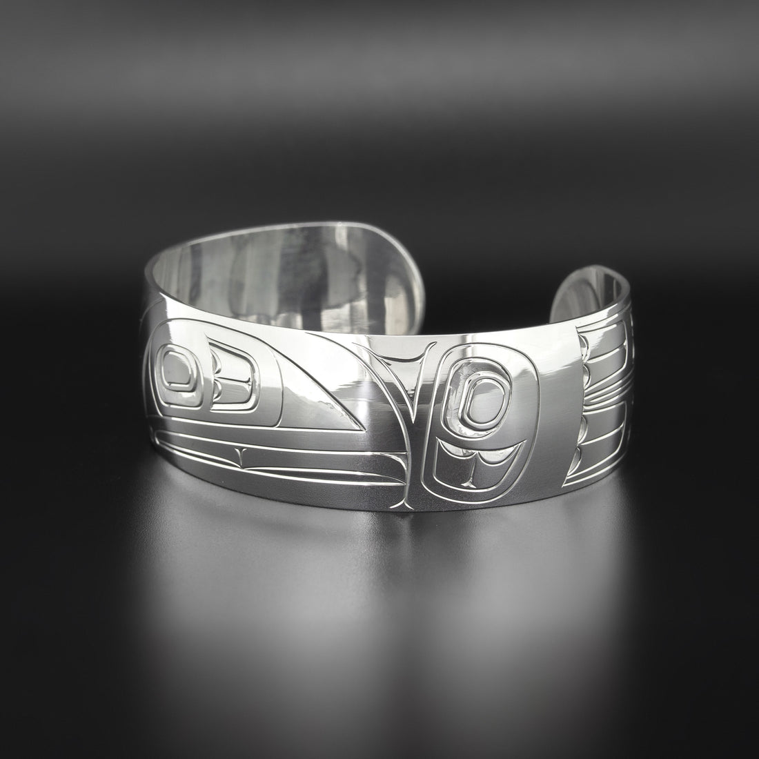 Modern Raven - Silver Bracelet
